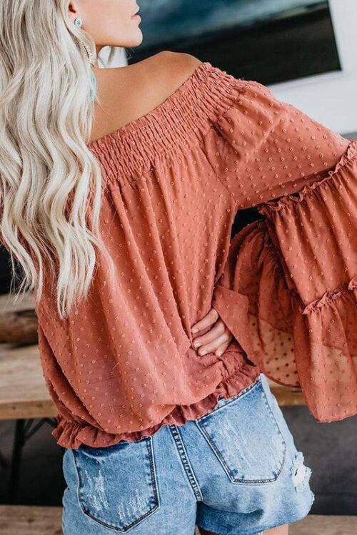 Bell Sleeves off Shoulder Top