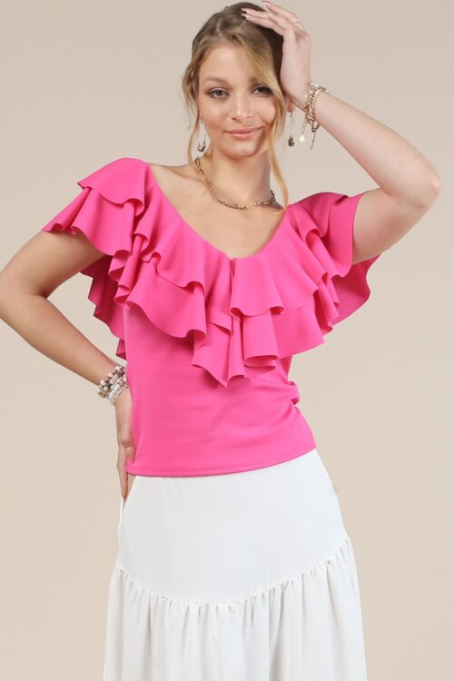 Off the Shoulder Ruffle Top