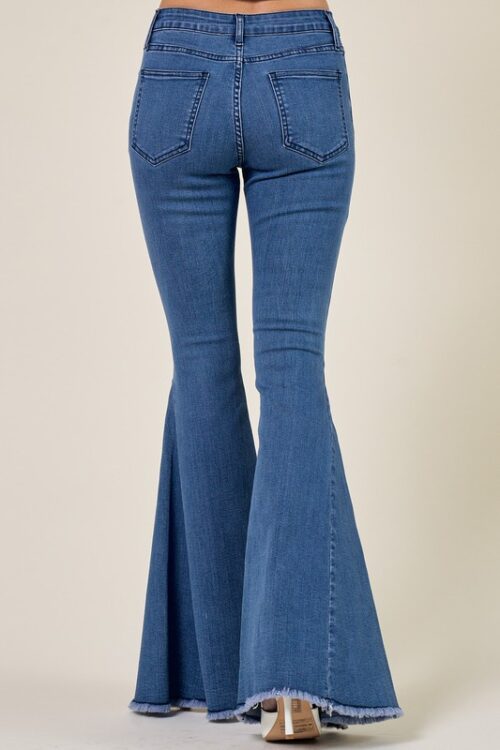 WESTERN BELLBOTTOM JEANS WITH SLIT - Image 3